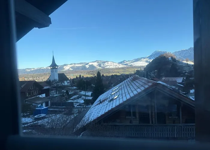 Winterzeit Near Interlaken Thun Spiez Kandersteg Apartament *